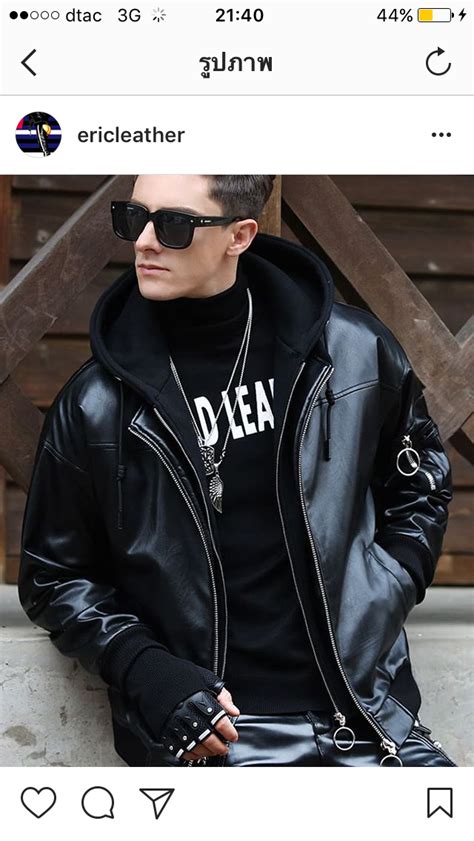 Pin By ธนโชติ สองศรี On ชุดหนัง Mens Leather Pants Mens Outfits Leather Jacket