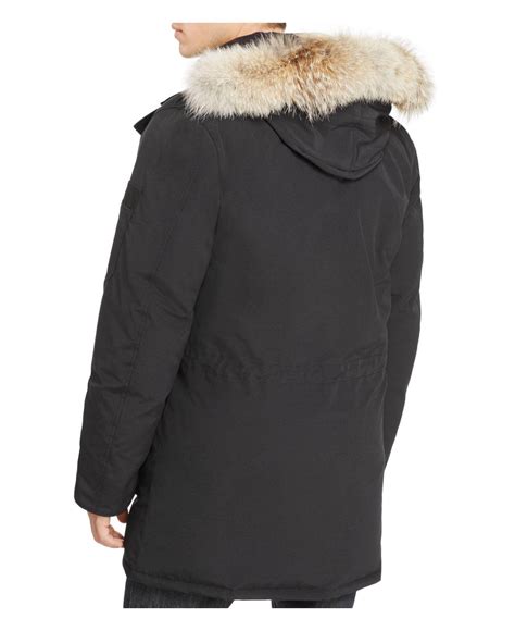 Canada Goose Citadel Parka With Fur Hood In Black For Men Lyst
