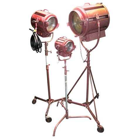 Authentic Hollywood Movie Studio Vintage Cinema Floor Lamps With Stands