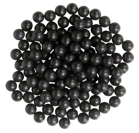 Xp7054a 43 Caliber Reusable Rubber Paintballs 100ct Black 11mm
