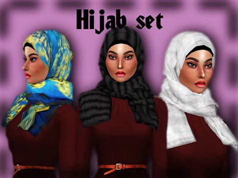 The Sims Resource Sharareh Hijab Set Mesh Needed