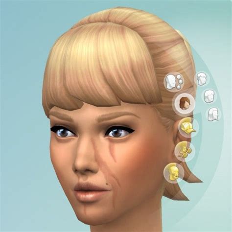 Customize Your Sims With Facial Scars By Kisafayd
