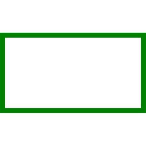 Simple Green Rectangle Free Svg