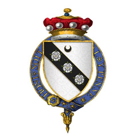 Coat Of Arms Of Sir Henry Carey 1st Baron Hunsdon Kg Henry Carey