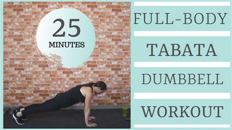 Minute Full Body TABATA Dumbbell Workout LOW IMPACT Replay YouTube