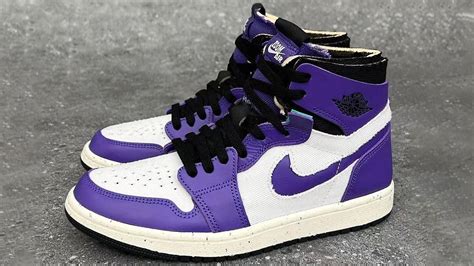 The Air Jordan 1 Zoom Cmft Crater Purple Arrives With A Sustainable