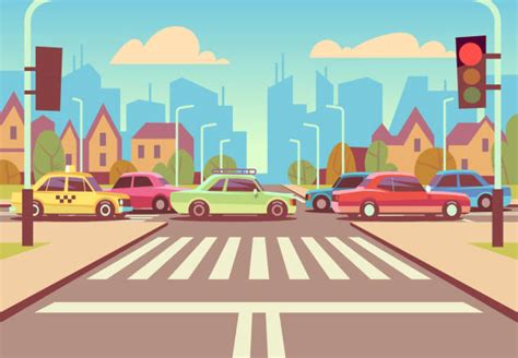 Pedestrian Crossing Illustrations Royalty Free Vector Graphics And Clip