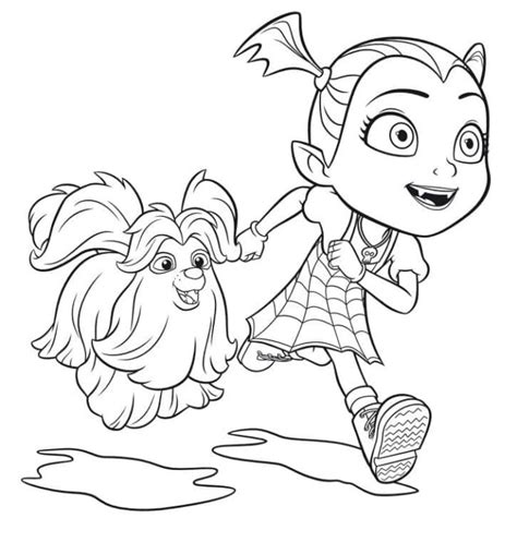 Vampirina Coloring Book With Dog To Print And Online