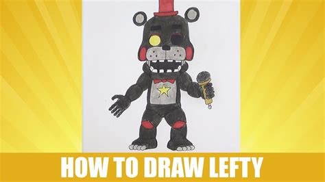 How To Draw Lefty Fnaf Как нарисовать Лефти ФНАФ Youtube