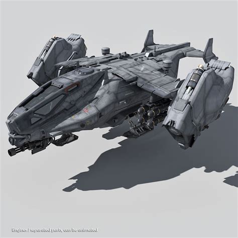 3d Sf Heavy Dropship Concept Vehicles Sci Fi Space Ship Concept Art