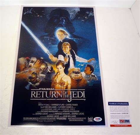George Lucas Signed Autograph Star Wars The Return Of The Jedi Movie