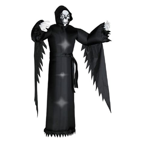 6 Ft Internal Light Grim Reaper Halloween Inflatable At