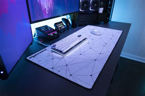 Galactic White Mousepad Xxl In 2021 Mouse Pad Gaming Room Setup