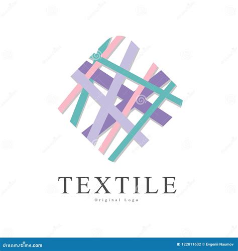 Textile Original Logo Design Creative Sign For Company Identity Craft