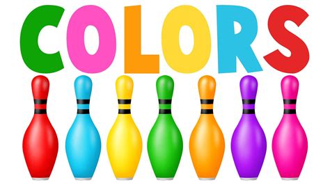 Learn Colors with Colors Bowling Game | Learning colors for Children | Coloring games for kids ...