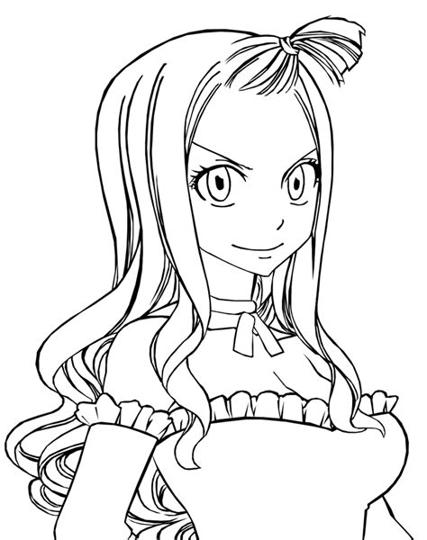 Mirajane Fairy Tail Coloring Pages Sketch Coloring Page