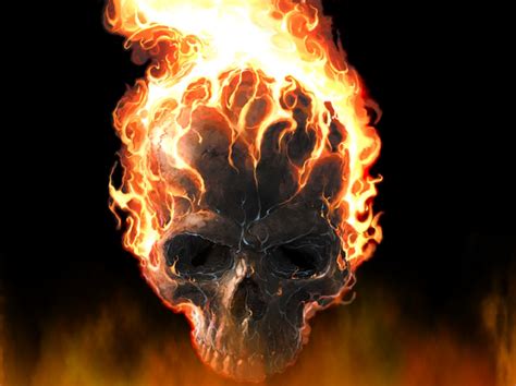 49 Skull And Flame Wallpaper On Wallpapersafari