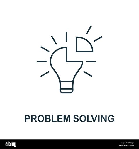 Problem Solving Icon Line Style Element From Life Skills Collection