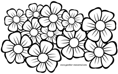 10 Ide Gambar Mewarnai Bunga Kertas Yang Mudah Dicoba Untuk Pemula