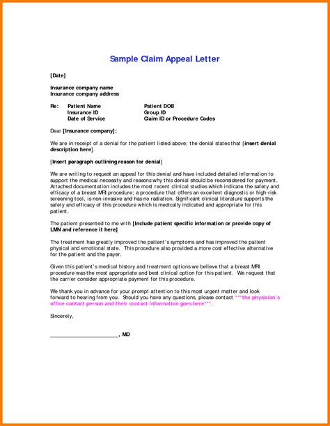 Maybe you would like to learn more about one of these? appeal letter exampledical letters sample free school medical claim form health insurance ...