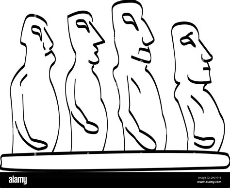 Dibujos Moai Fotografías E Imágenes De Alta Resolución Alamy