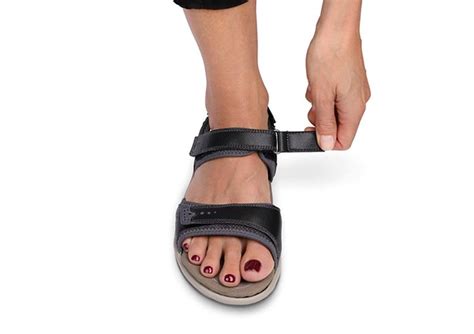 Orthofeet Womens Sandals Outlet Orthopedic Malibu Black