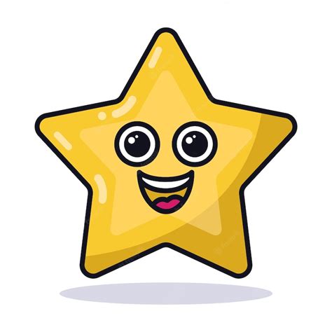Premium Vector Happy Star Emoji