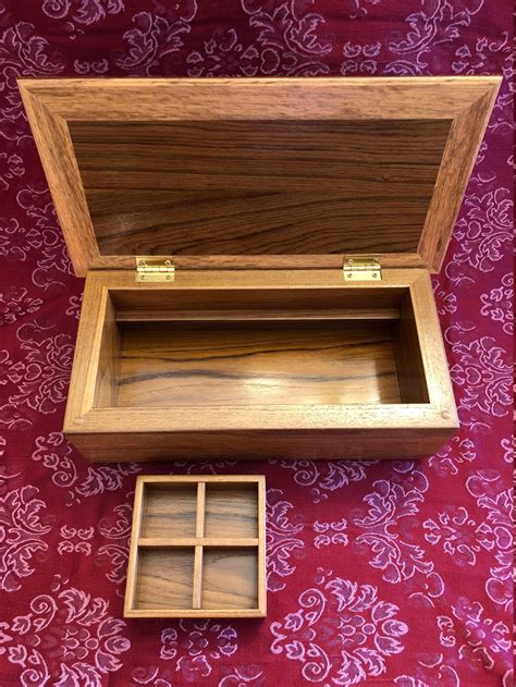 Handmade Wooden Jewelry Box Wood Keepsake Box Trinket Box Etsy New