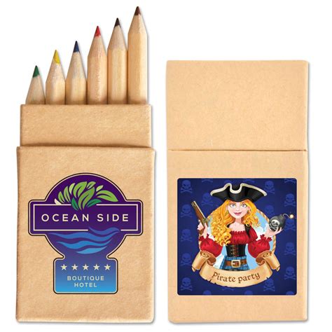 Custom Mini Coloured Pencil Boxes Budget Promotion