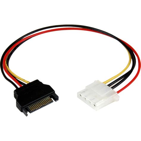 12in Sata To Molex Lp4 Power Cable Adapter Fm For