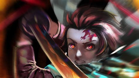 Tanjiro katana | demon slayer. Demon Slayer Tanjiro Kamado With Fire Sword HD Anime Wallpapers | HD Wallpapers | ID #40616