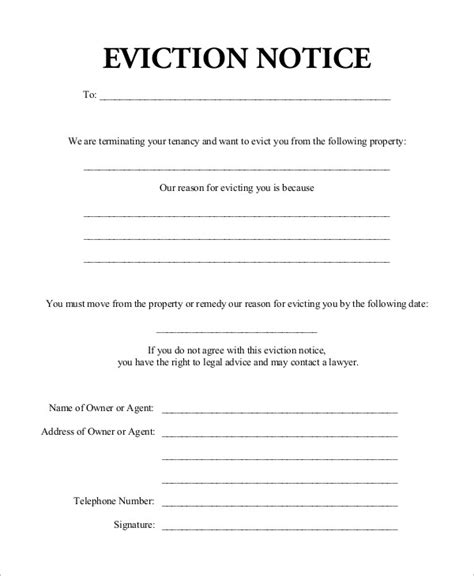 Free Printable Eviction Forms All Eviction Forms Are Fillable And Printable As Either A Pdf Or