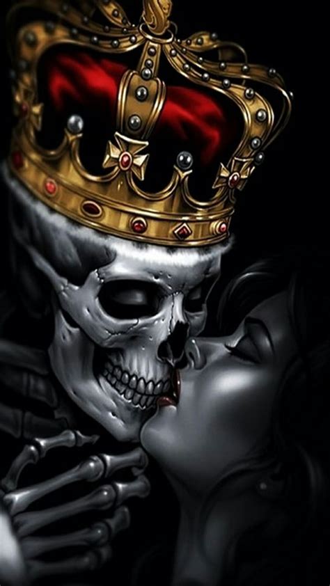 Skull King Skull Artwork Og Abel Art Lowrider Art