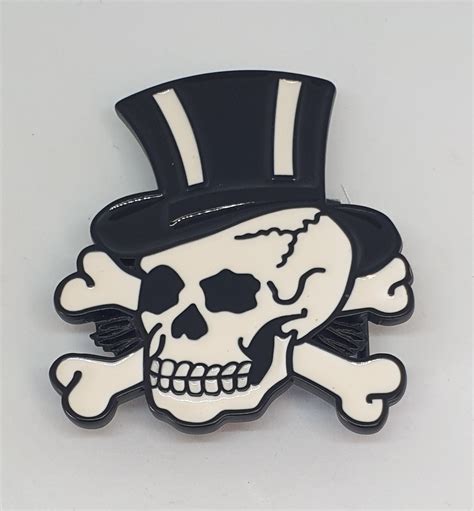 Sailor Jerry Top Hat Skull Belt Buckle Sale