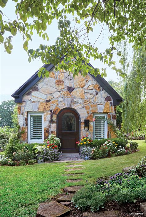 Garden Of Small Delights With Images Stone Cottages Brick Exterior