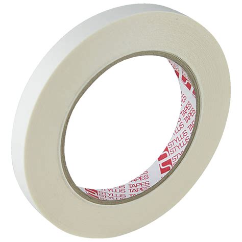 Suitable use for plastic, textile, paper, pvc, foam (sponge), printing finishing, sign. Stylus Double-sided Tissue Tape 12mm x 33m | Officeworks