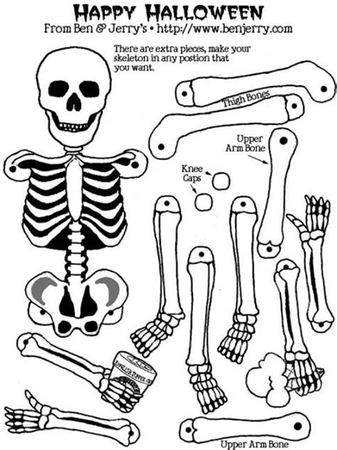 Build A Skeleton Skeleton Craft Halloween Crafts Halloween Fun