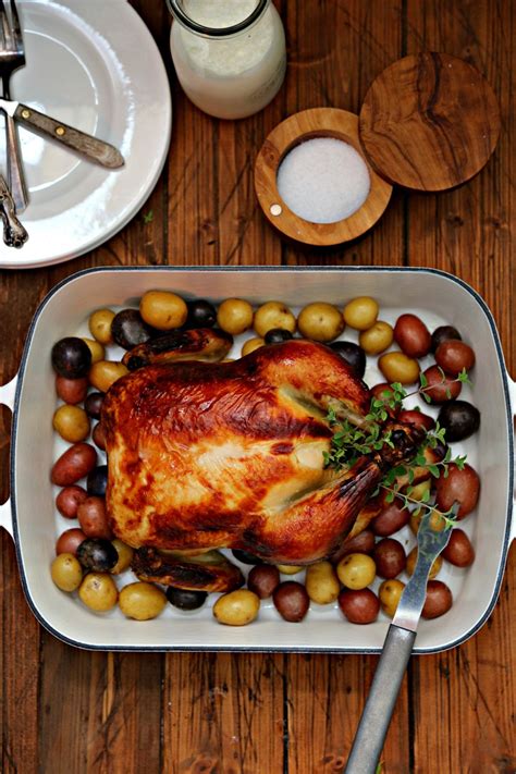 Crispy skin braised pork bellypork foodservice. Buttermilk Brined Roast Chicken | Recipe | Chicken recipes, Roast chicken dinner, Roast chicken ...
