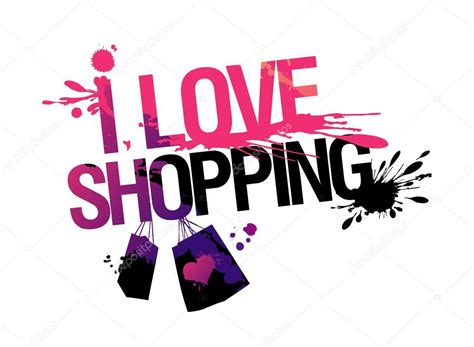 I Love Shopping Illustration Stock Vector Image By ©slena 14211294