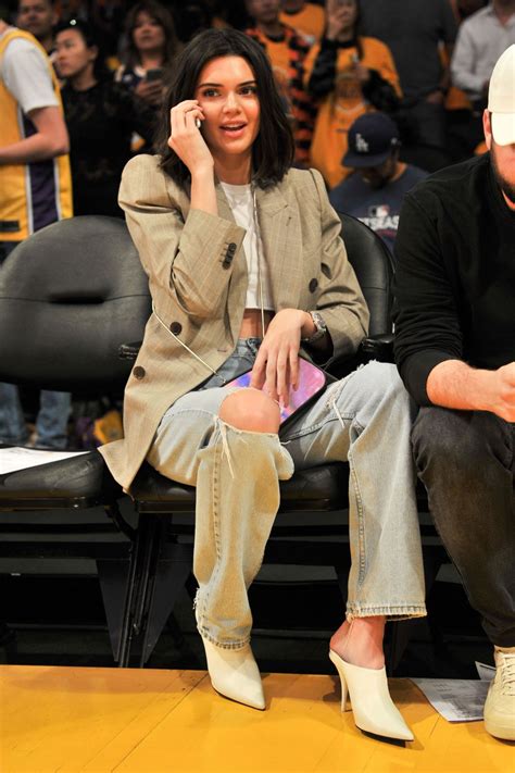 Times Kendall Jenner Absolutely Slayed Courtside Style Kendall