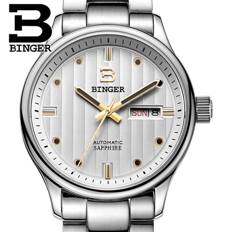Switzerland Watches Men Luxury Brand Wristwatches Binger Business