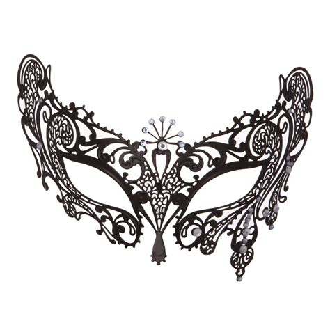 rush masquerade mask for women metal mask shiny party evening prom ball mask d black s3618