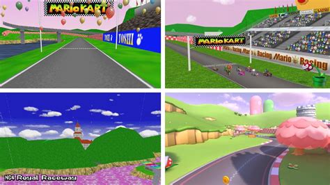 Mario Kart Series All Royal Raceway Tracks Youtube