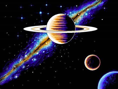 Saturn And The Milky Way By Decorinason On Deviantart