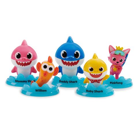 Pinkfong Baby Shark Official 5 Figure Pack Baby Shark And Friends