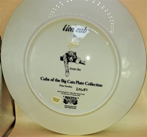 princeton gallery cubs of the big cats series of collector plates boxed and coa s ebay