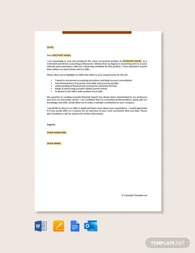 Leading accounting finance cover letter examples resources. FREE 10+ Job Application Letter Samples for Accountant in MS Word | Pages | Google Docs | MS ...