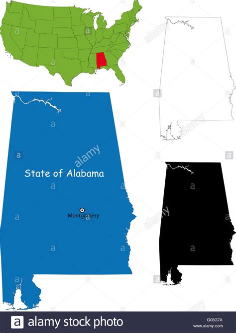 Birmingham Alabama Map Hi Res Stock Photography And Images Alamy