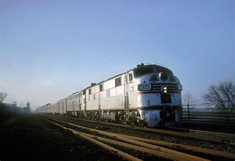 Chicago Burlington And Quincy Railroad E7 9934b Heading Train 18 The