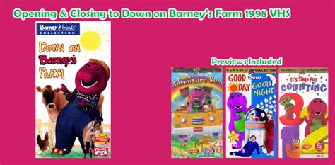 In new york city custom lyrick studios 2000 vhs my first barney lyrick studios vhs barney home video: Image - Opening and Closing to Down on Barney's Farm 1998 ...